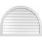 Ekena Millwork Round Top Surface Mount PVC Gable Vent w/ 2"W x 1-1/2"P Brickmould Frame, 38"W x 28"H GVPRT38X2802SN - alternate 1